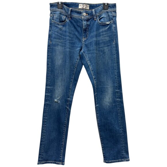 Size 27 / 4 - WE THE FREE - Free People - Skinny Jeans Distressed NEW no tags - Picture 1 of 13